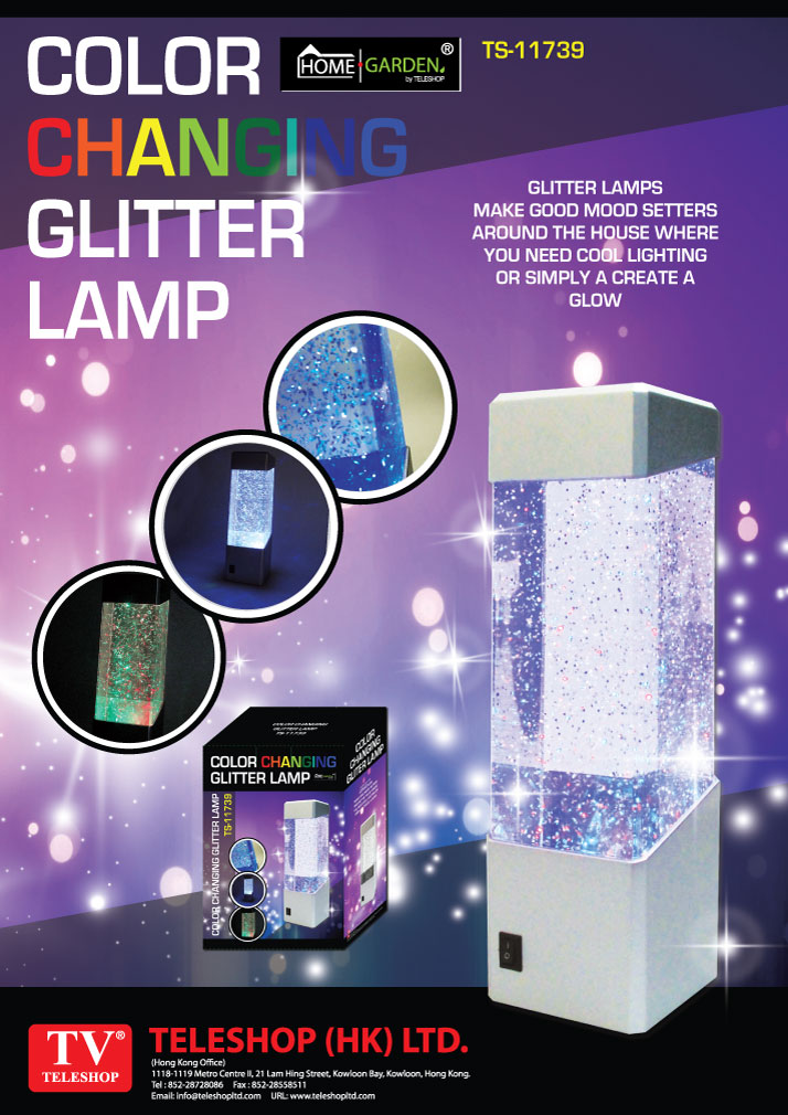   Color Changing  Glitter Lamp